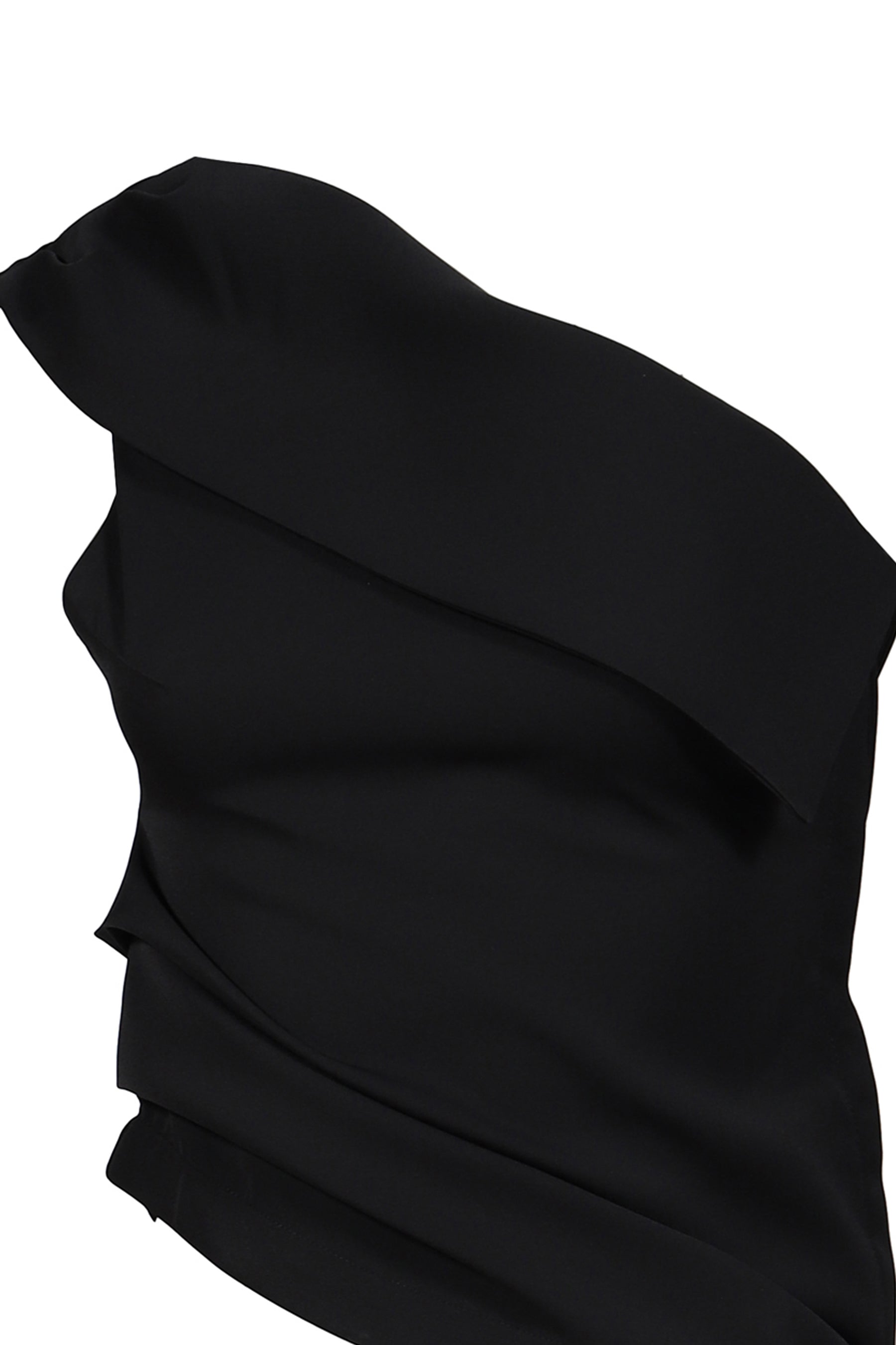 UNBALANCE SHOULDER BLOUSE / BLK
