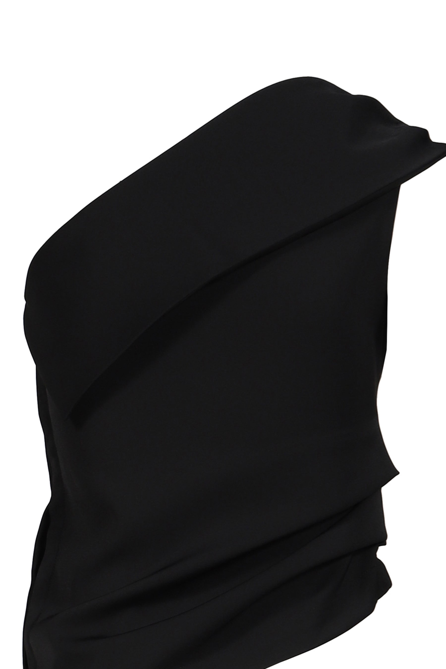 UNBALANCE SHOULDER BLOUSE / BLK