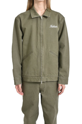 DUCK DRIZZLER JACKET W/ BACK PRINT / OLV