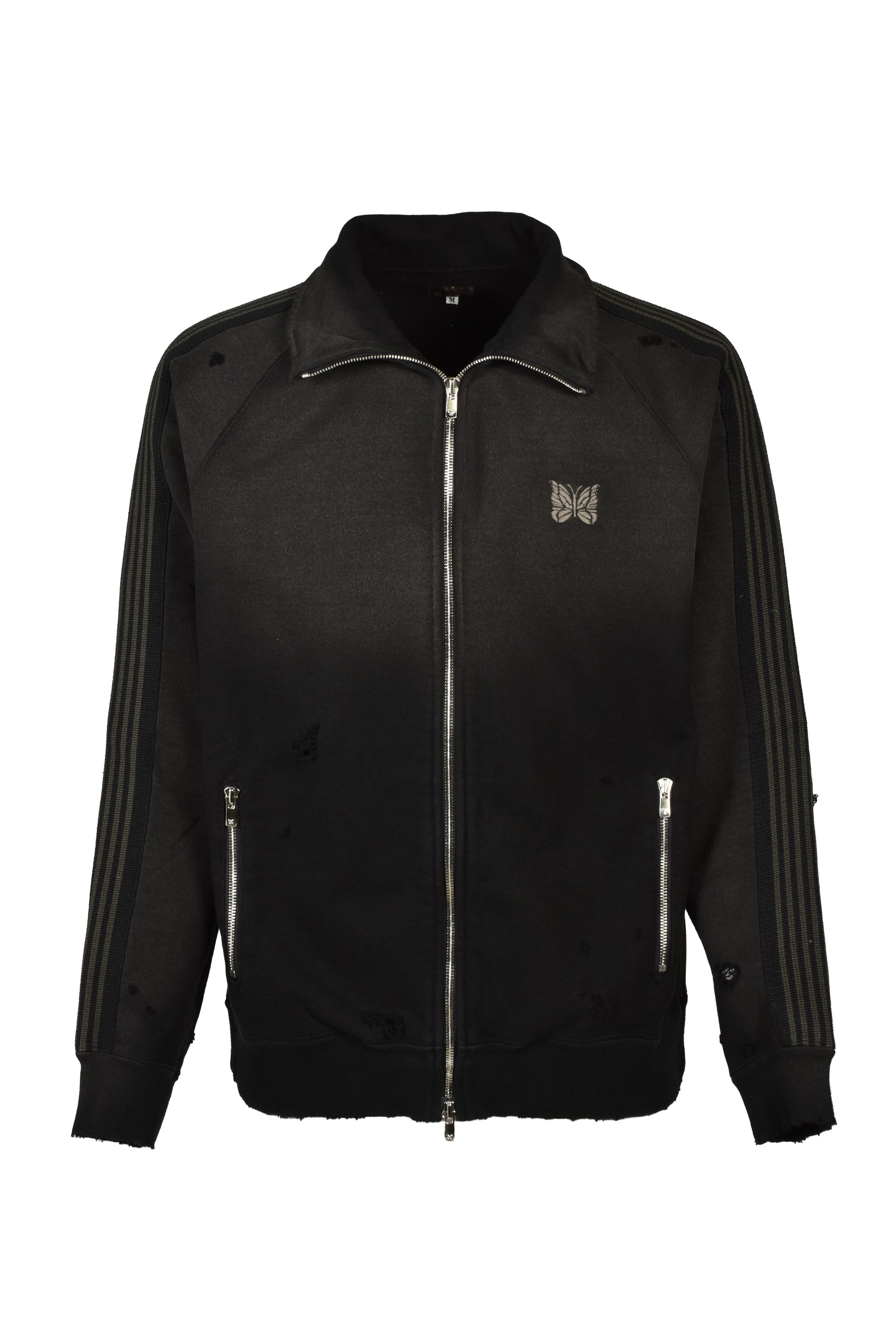 TRACK JACKET - COTTON JERSEY / DAMAGED (20TH EXCLUSIVE) / BLK