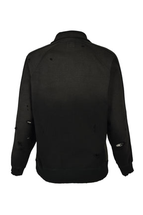 TRACK JACKET - COTTON JERSEY / DAMAGED (20TH EXCLUSIVE) / BLK