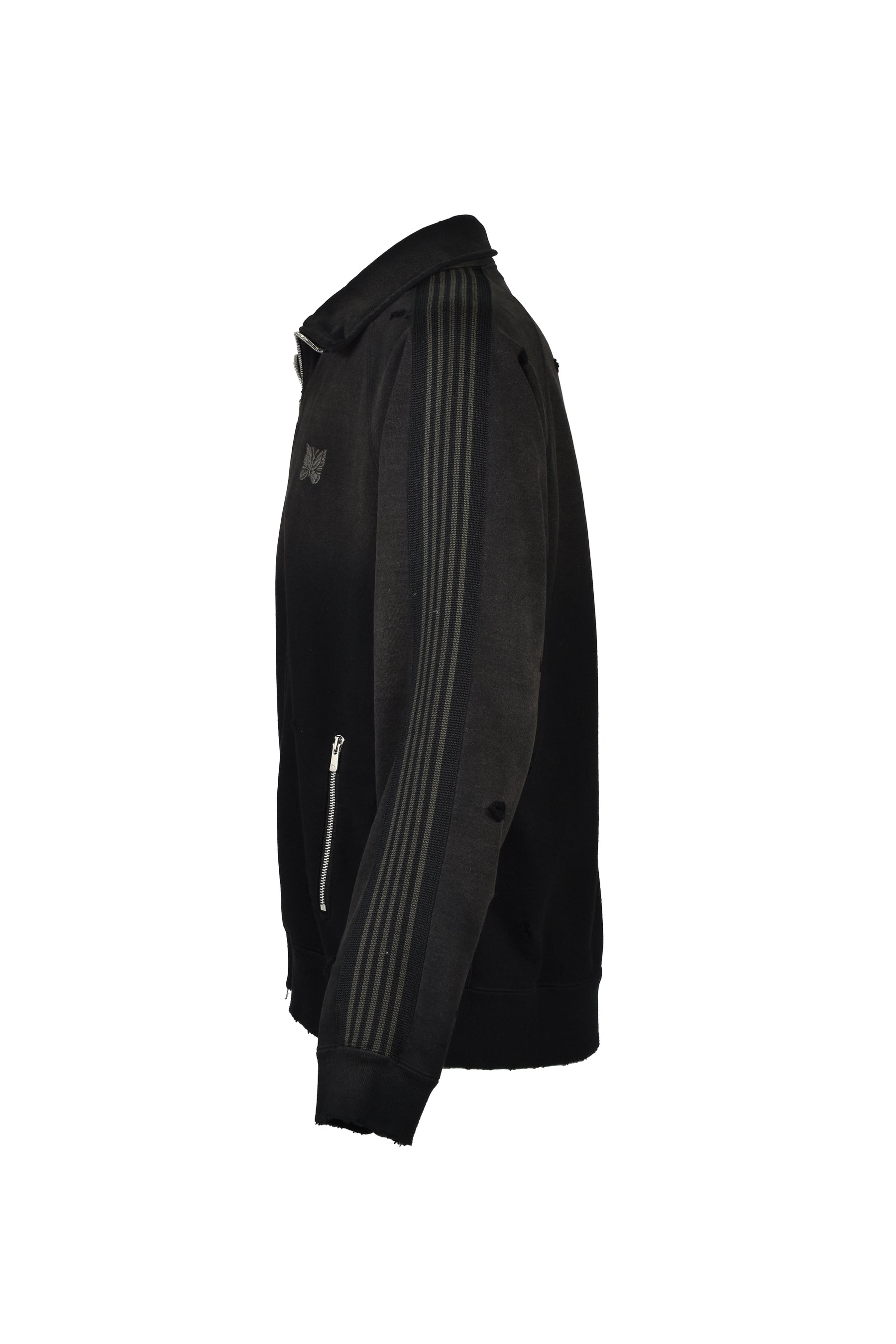 TRACK JACKET - COTTON JERSEY / DAMAGED (20TH EXCLUSIVE) / BLK