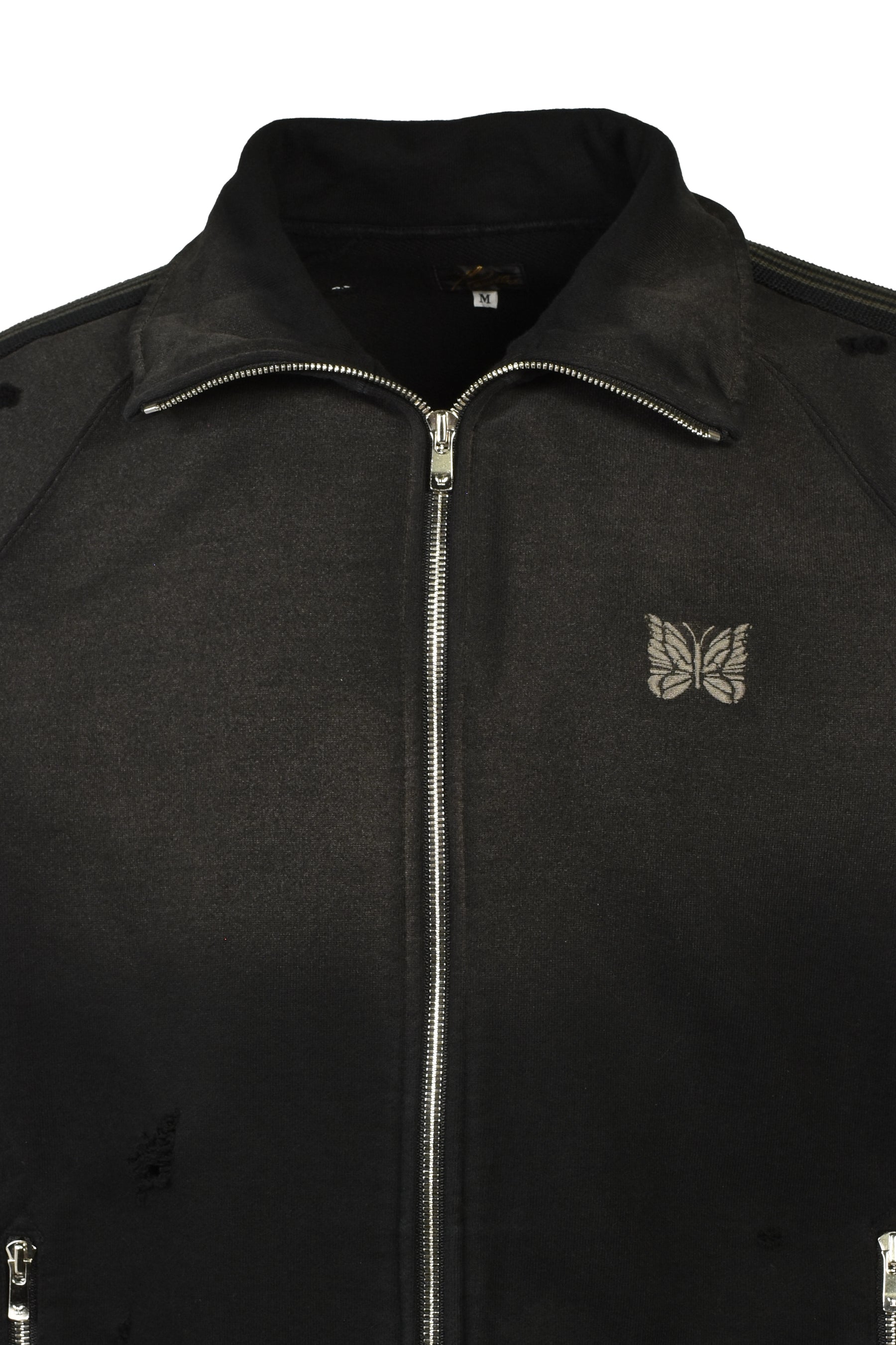 TRACK JACKET - COTTON JERSEY / DAMAGED (20TH EXCLUSIVE) / BLK