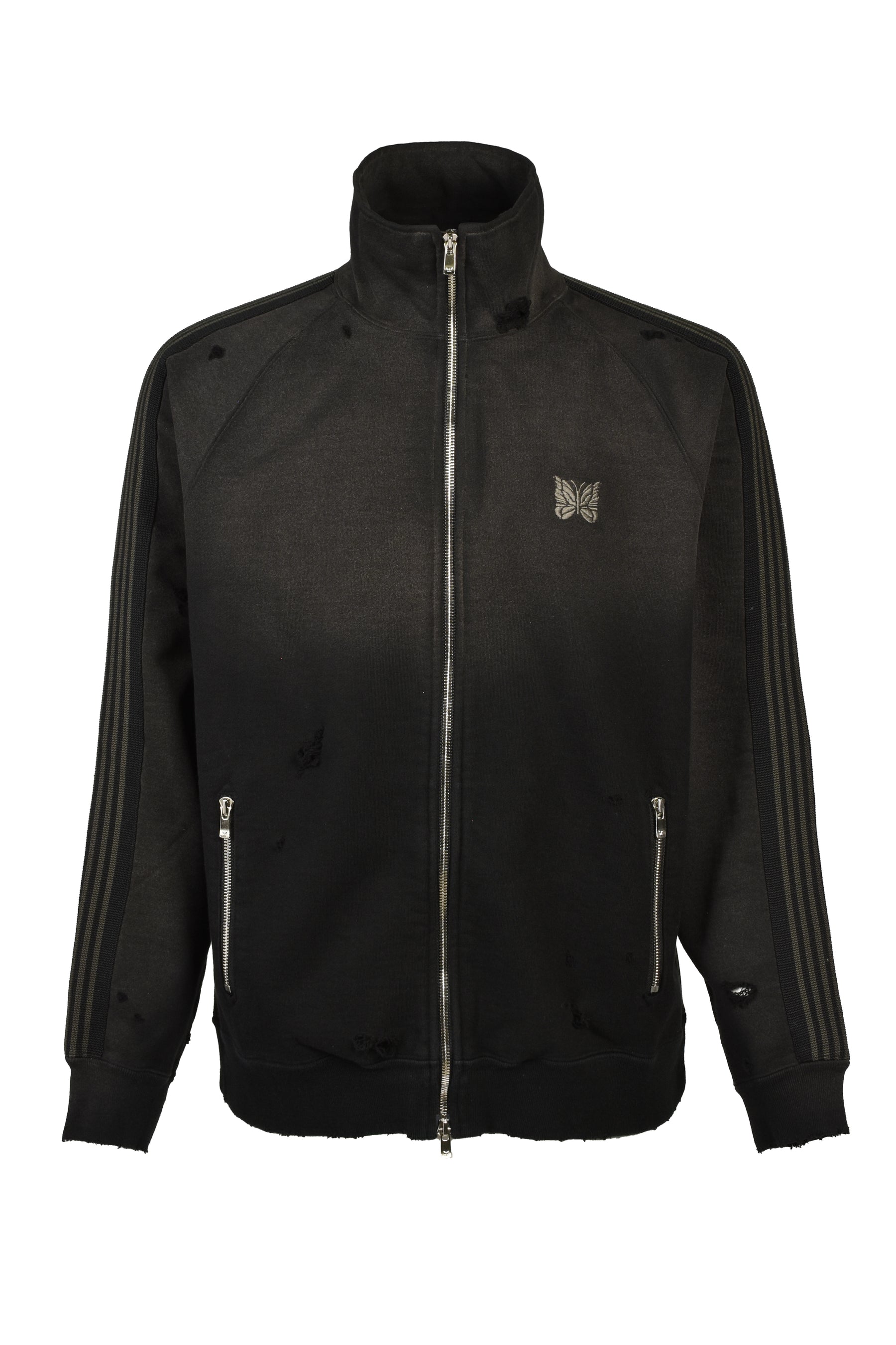 TRACK JACKET - COTTON JERSEY / DAMAGED (20TH EXCLUSIVE) / BLK