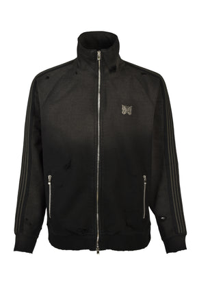 TRACK JACKET - COTTON JERSEY / DAMAGED (20TH EXCLUSIVE) / BLK