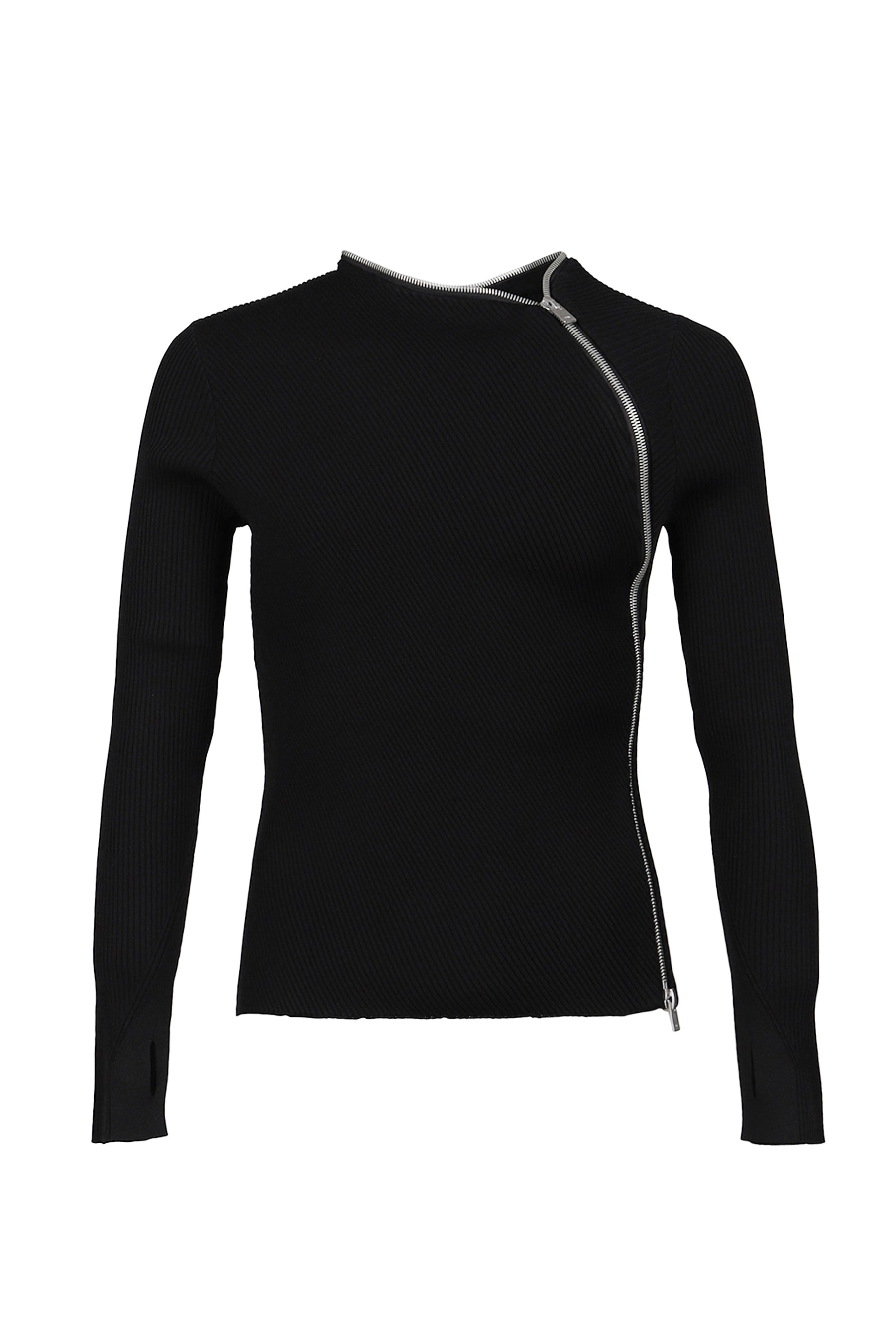 エリオットエミル HELIOT EMIL - エリオットエミル】TECTON ZIP TOP / BLACK (トップス