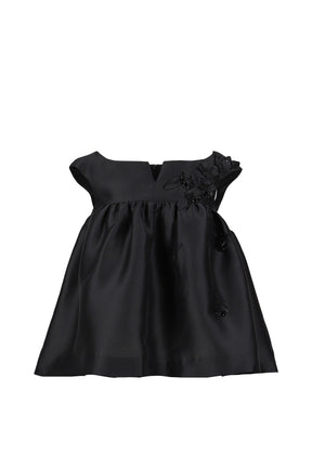 NOTCHED FLUFFY SLEEVELESS TOP / BLK