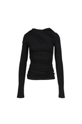 DRAPE TOP / BLK