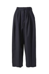 TACK BALLOON PANTS - GABARDINE / NVY