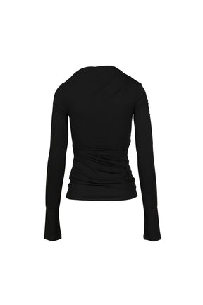 DRAPE TOP / BLK