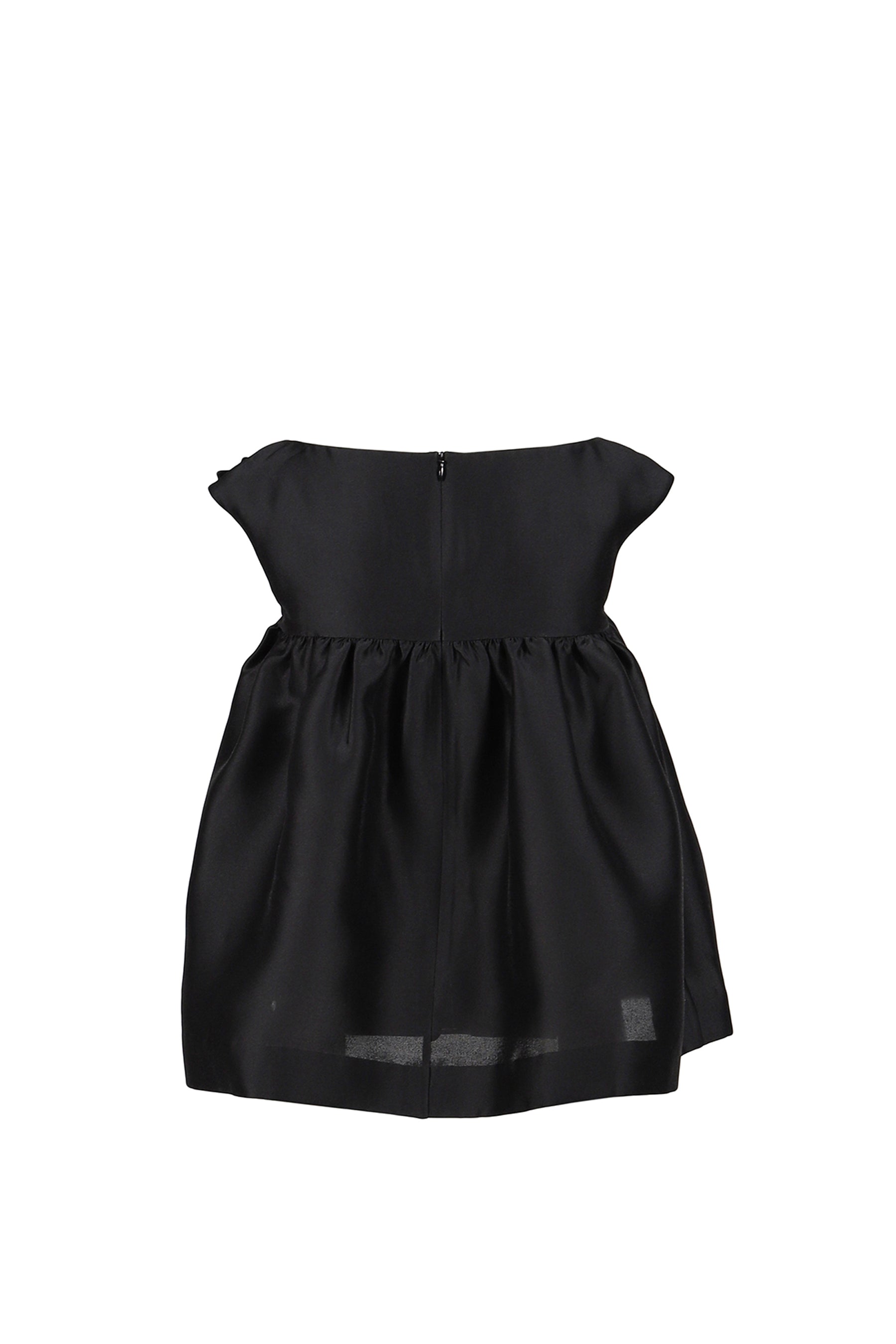 NOTCHED FLUFFY SLEEVELESS TOP / BLK