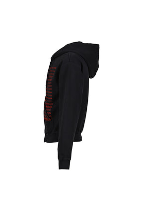 FUCK FITTED ZIP-UP HOODIE / BLK 