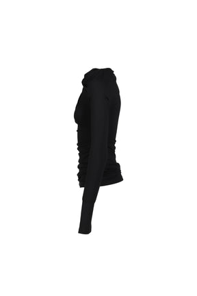 DRAPE TOP / BLK
