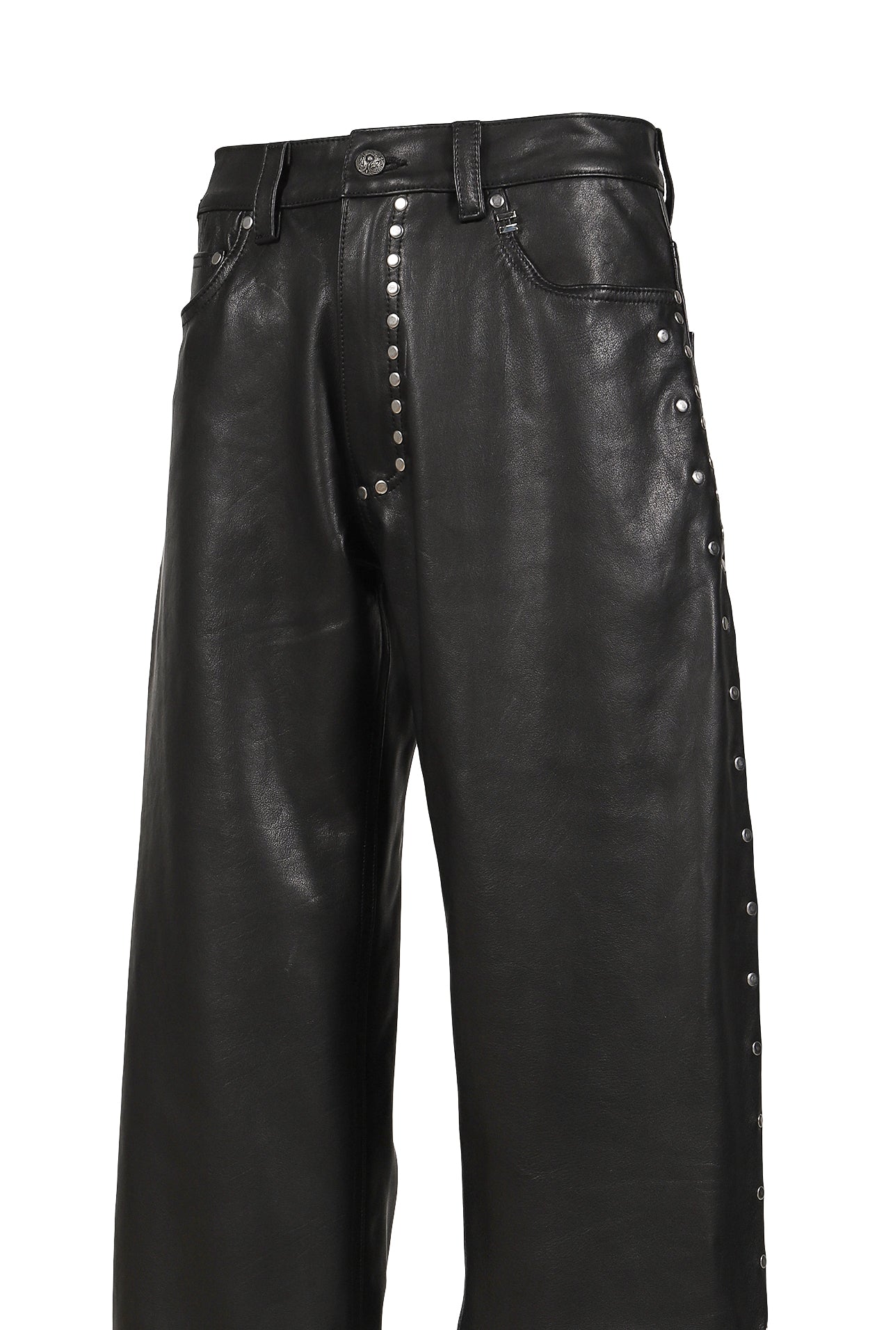 DAVID LEATHER PANT / BLK