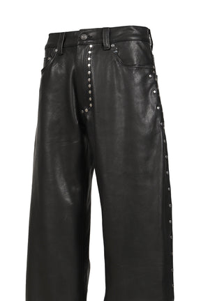 DAVID LEATHER PANT / BLK