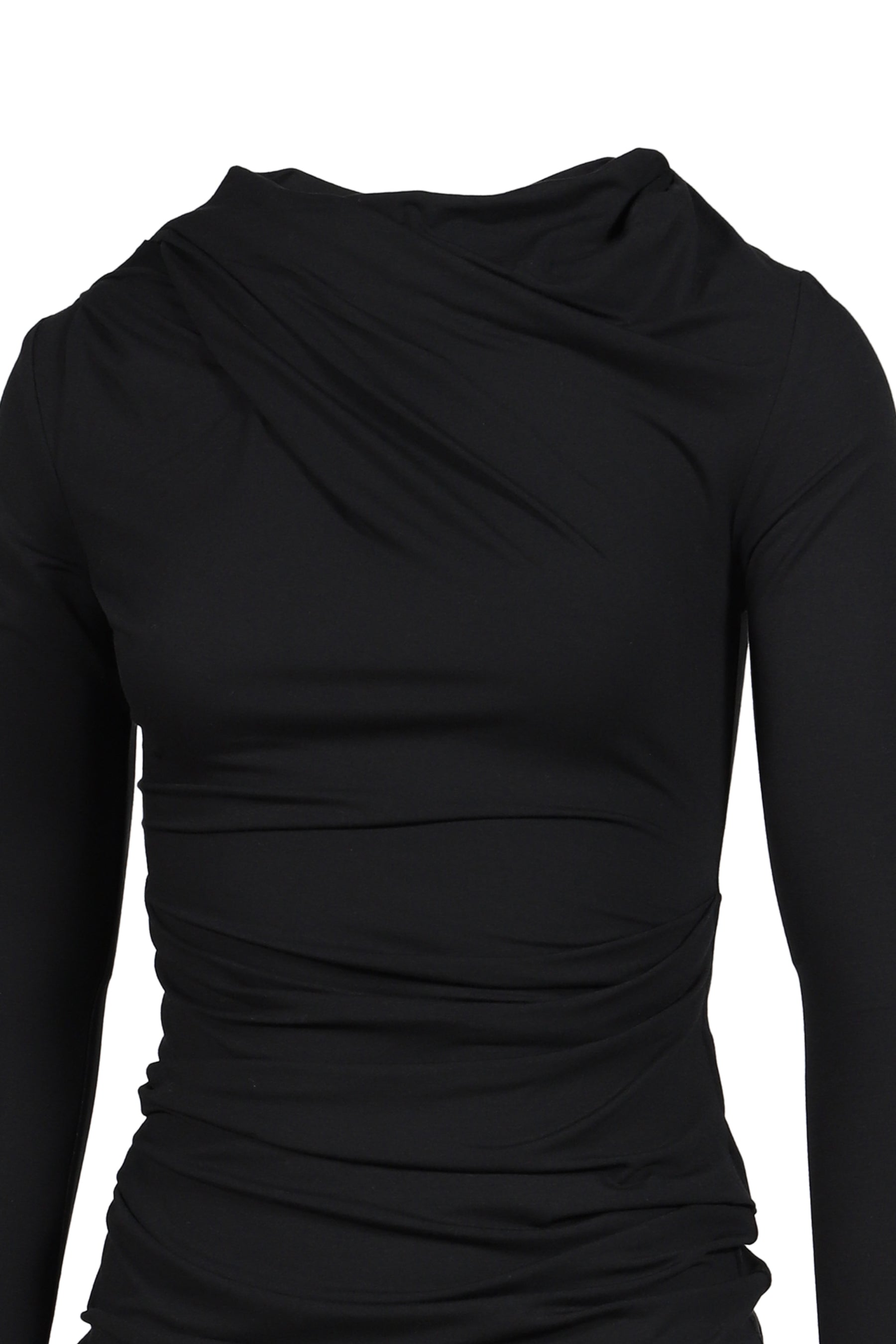 DRAPE TOP / BLK
