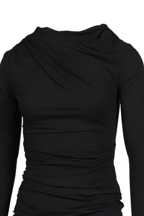 DRAPE TOP / BLK