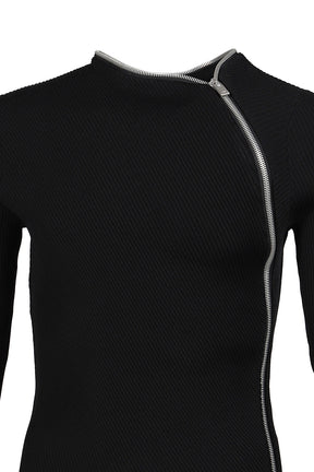 エリオットエミル HELIOT EMIL - エリオットエミル】TECTON ZIP TOP / BLACK (トップス