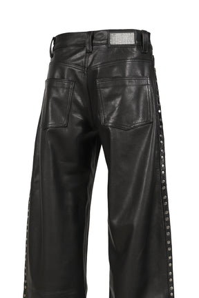 DAVID LEATHER PANT / BLK