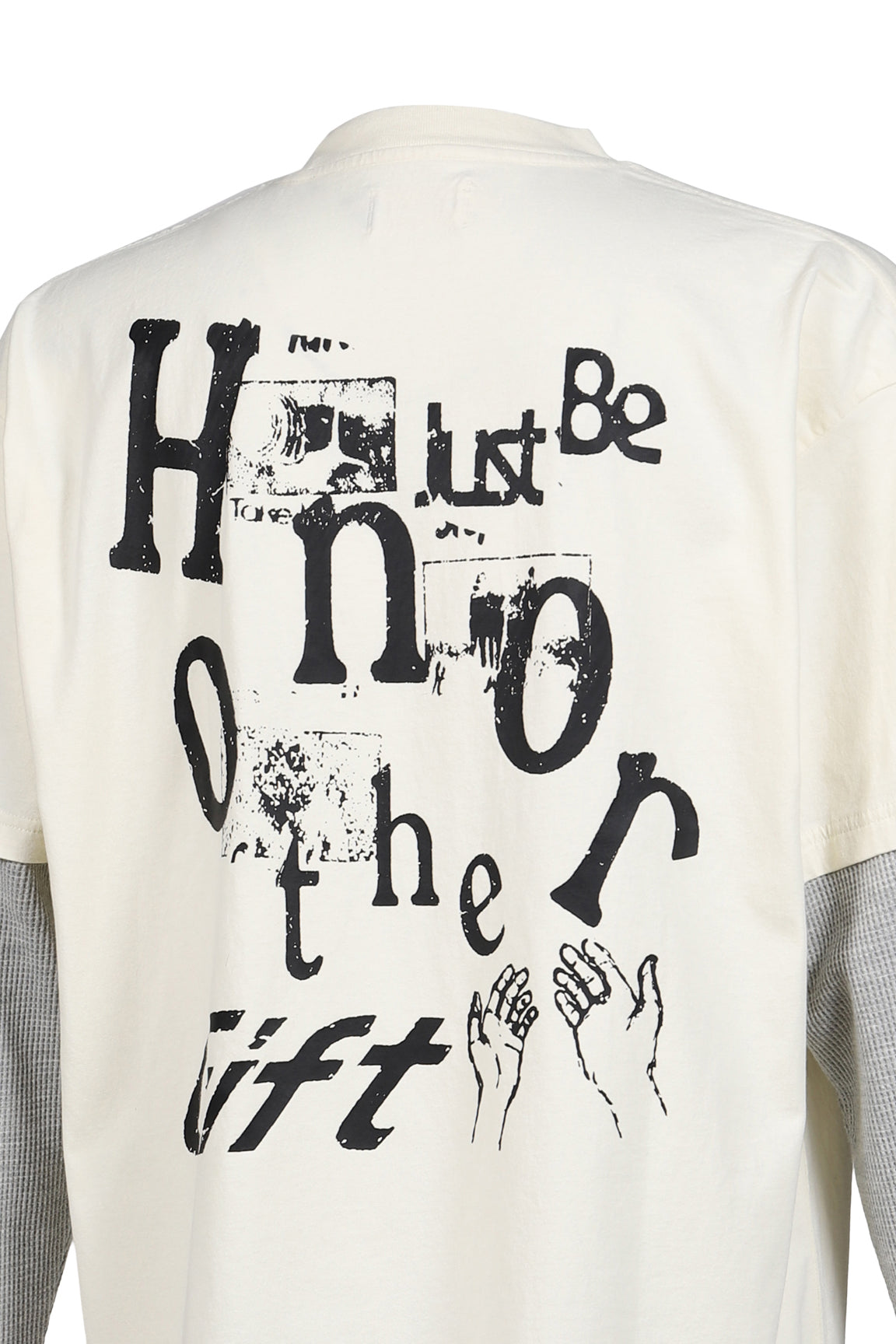 JUST BE L/S TEE / WHT