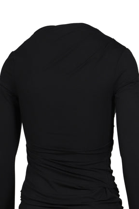 DRAPE TOP / BLK