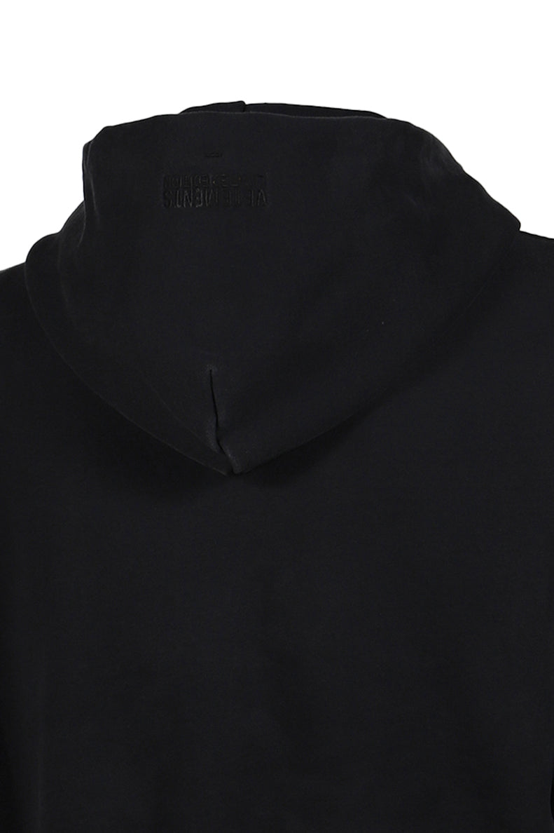FUCK FITTED ZIP-UP HOODIE / BLK 