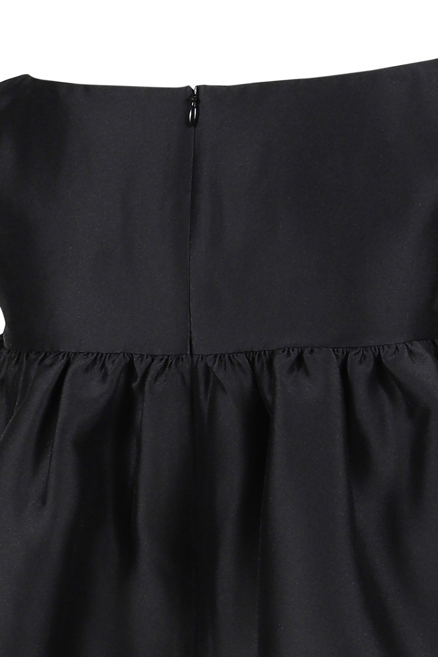 NOTCHED FLUFFY SLEEVELESS TOP / BLK