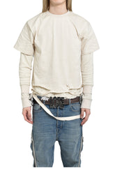 Esprit D'escalier WHITE “SCARRED" LS TOP / WHT