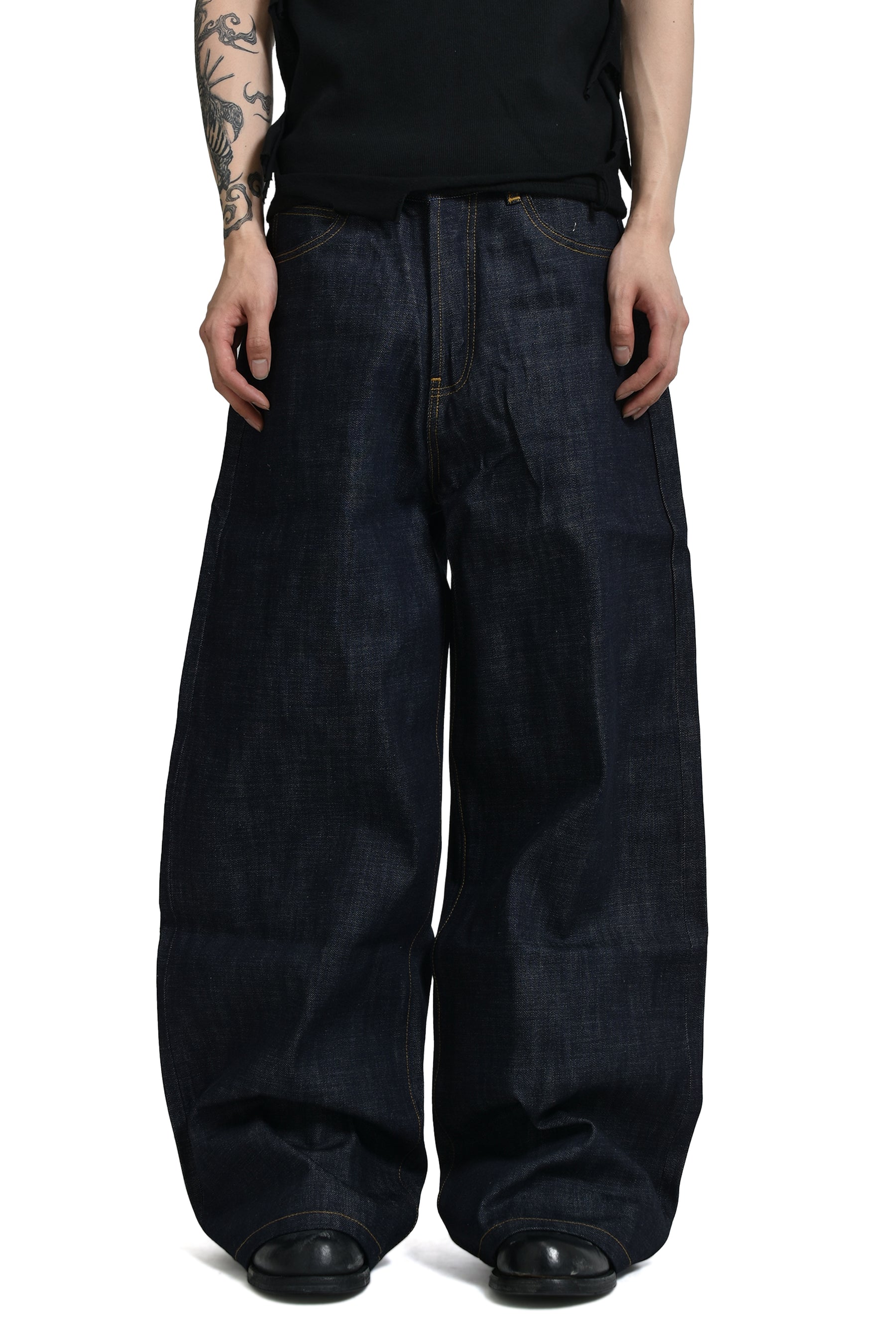 NO/FAITH STUDIOS ウルトラルーズフィット 濃紺 NO/FAITH STUDIOS ノーフェイス ストゥディオス RAW DENIM JAPANESE