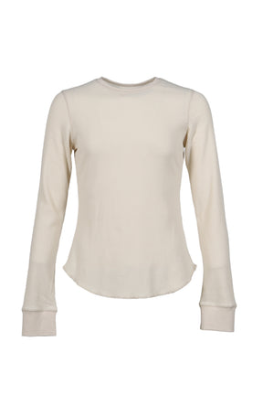 Esprit D'escalier WHITE “SCARRED" LS TOP / WHT