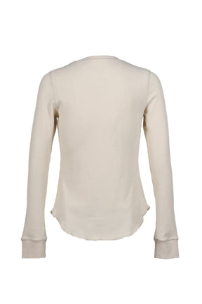 Esprit D'escalier WHITE “SCARRED" LS TOP / WHT