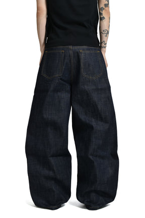 NO/FAITH STUDIOS Raw Denim Japanese Ultra Loose Fit / Blu - Nubian