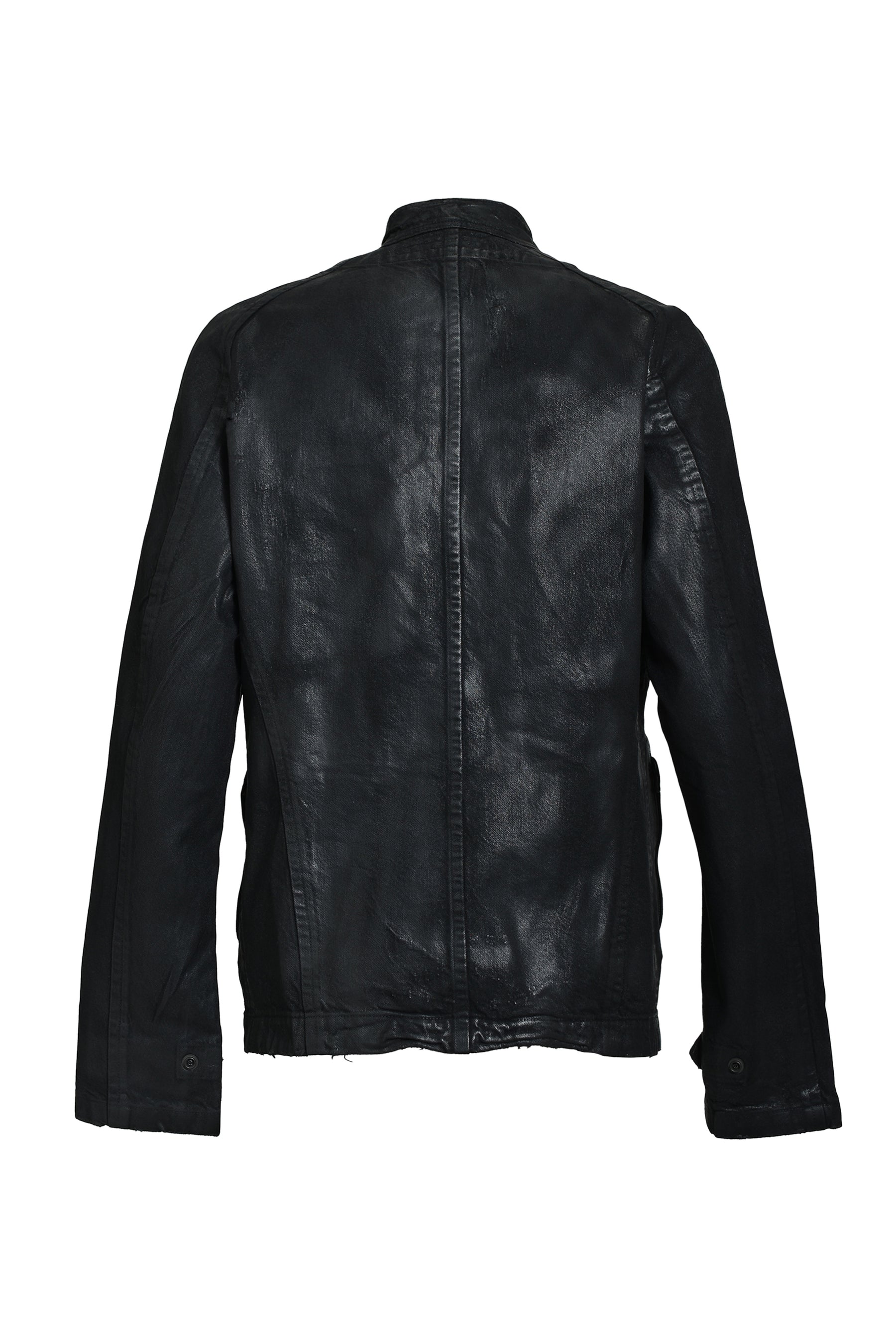 12OZ COATING DENIM BLOUSON / BLK WAX