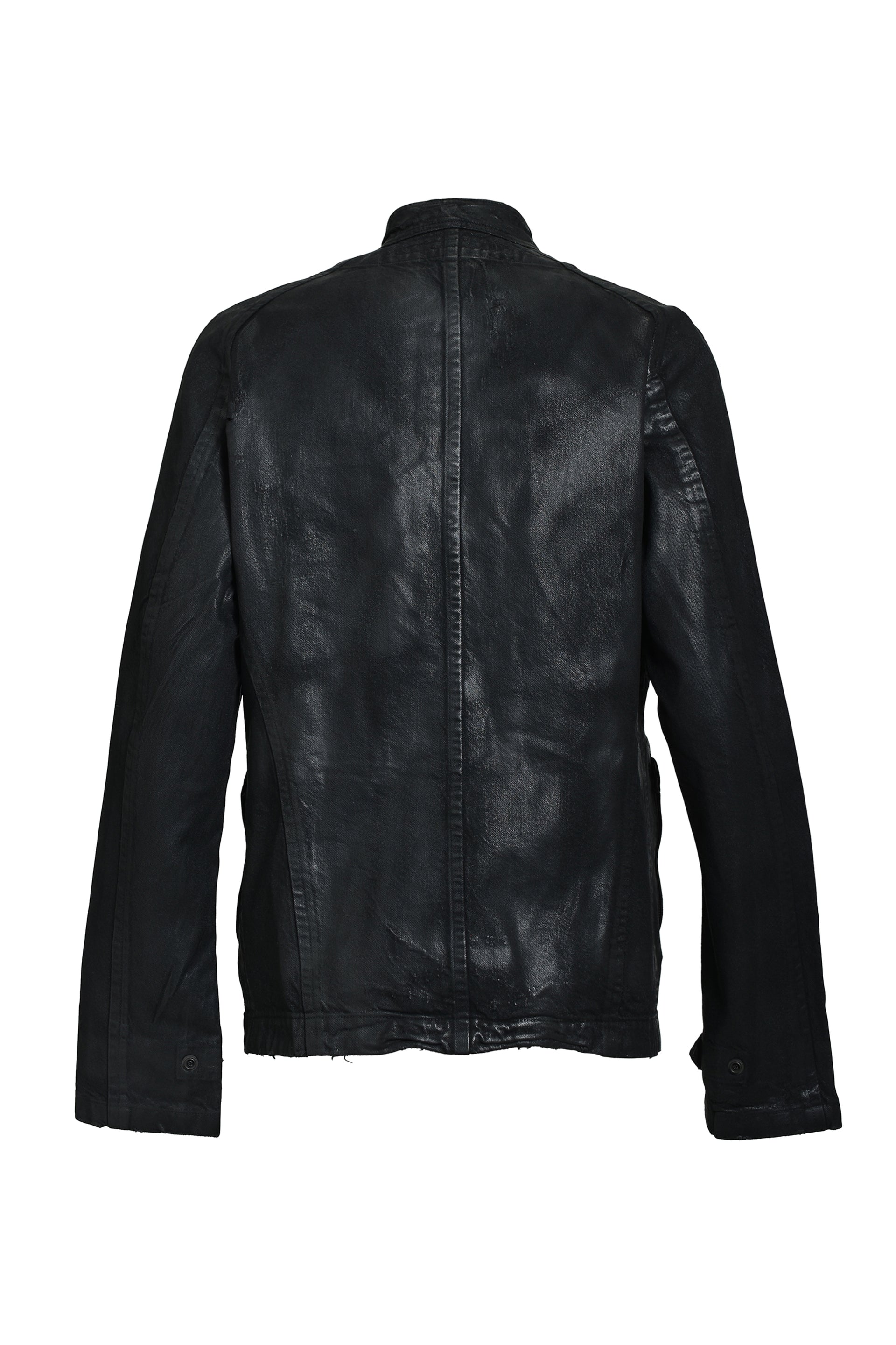 12OZ COATING DENIM BLOUSON / BLK WAX