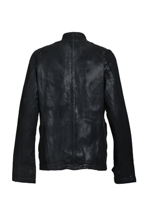12OZ COATING DENIM BLOUSON / BLK WAX