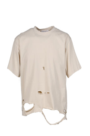 Esprit D'escalier WHITE “SCARRED" LS TOP / WHT