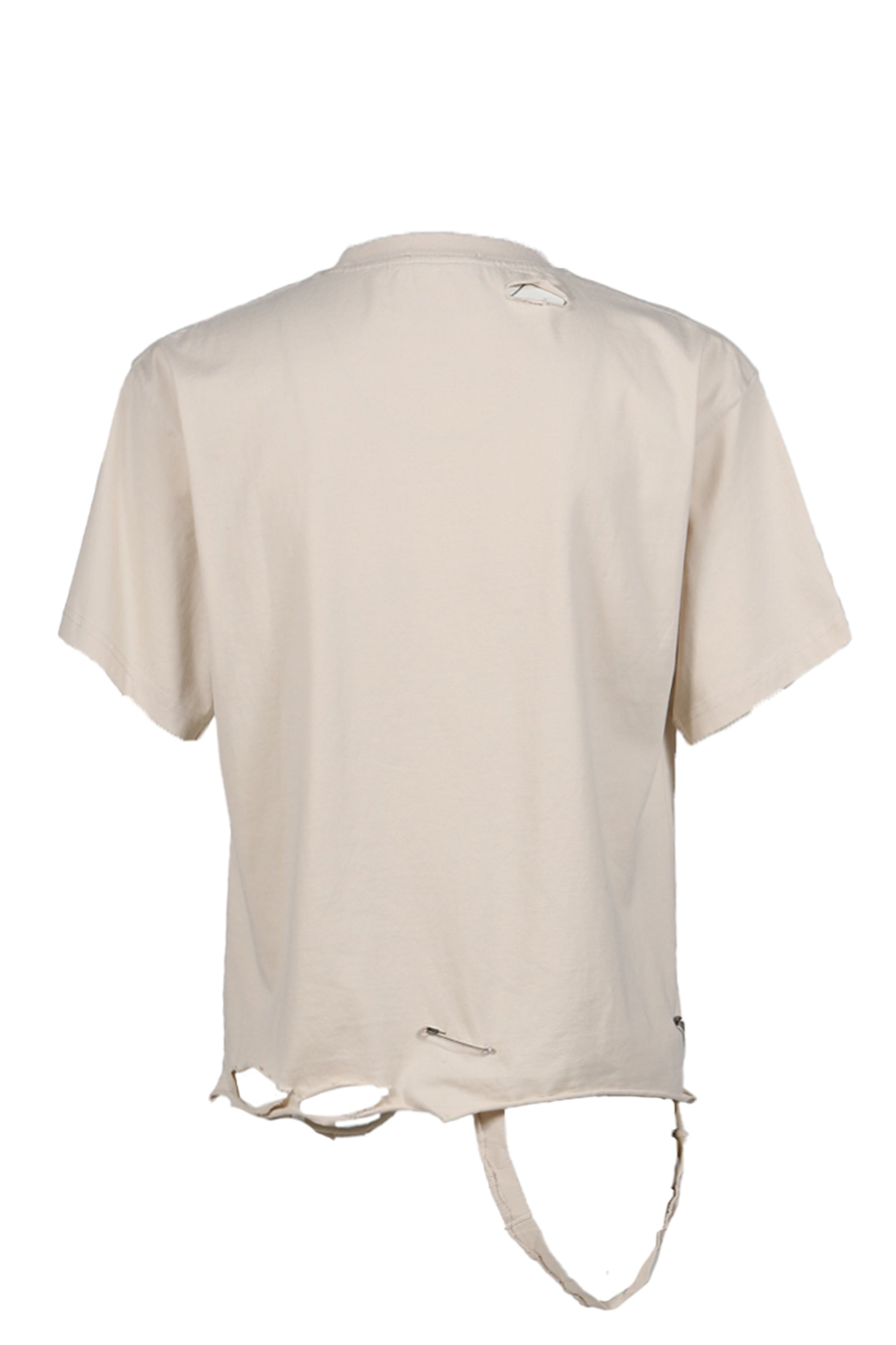 Esprit D'escalier WHITE “SCARRED" LS TOP / WHT