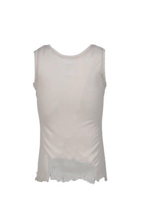 Esprit D'escalier WHITE “SCARRED" LS TOP / WHT