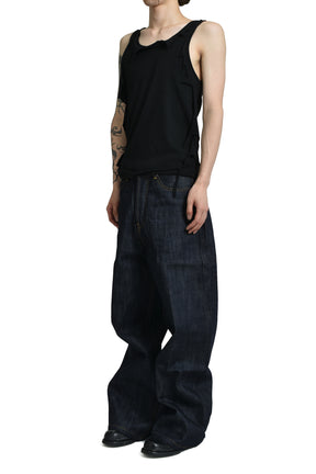 RAW DENIM JAPANESE ULTRA LOOSE FIT / BLU 