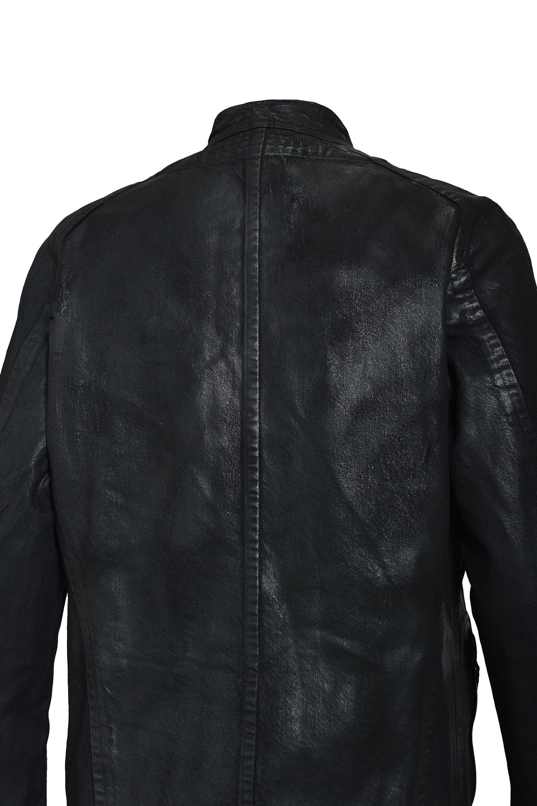 12OZ COATING DENIM BLOUSON / BLK WAX
