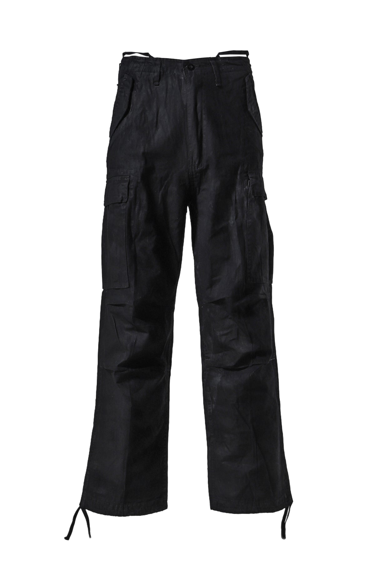 OILSKIN CARGO PANTS / BLK