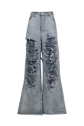 DISTRESSED JEANS / DENIM