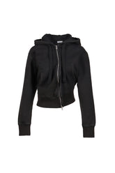 TWISTED HOODIE KNIT / BLACK 