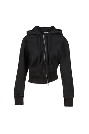 TWISTED HOODIE KNIT / BLACK 