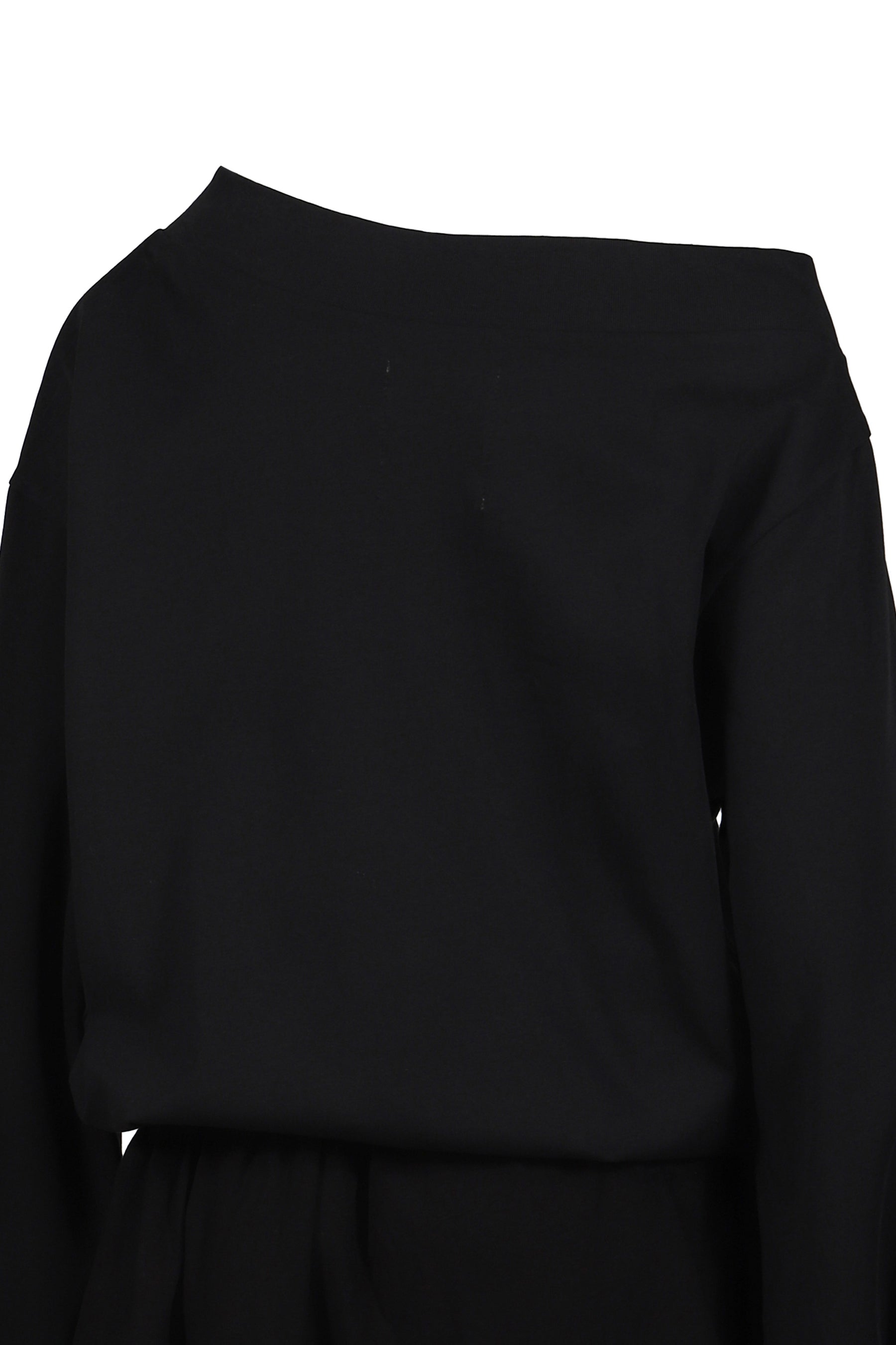 BLACK PUNK MONROE GRAPHIC OFF-SHOULDER COTTON DRESS / BLK