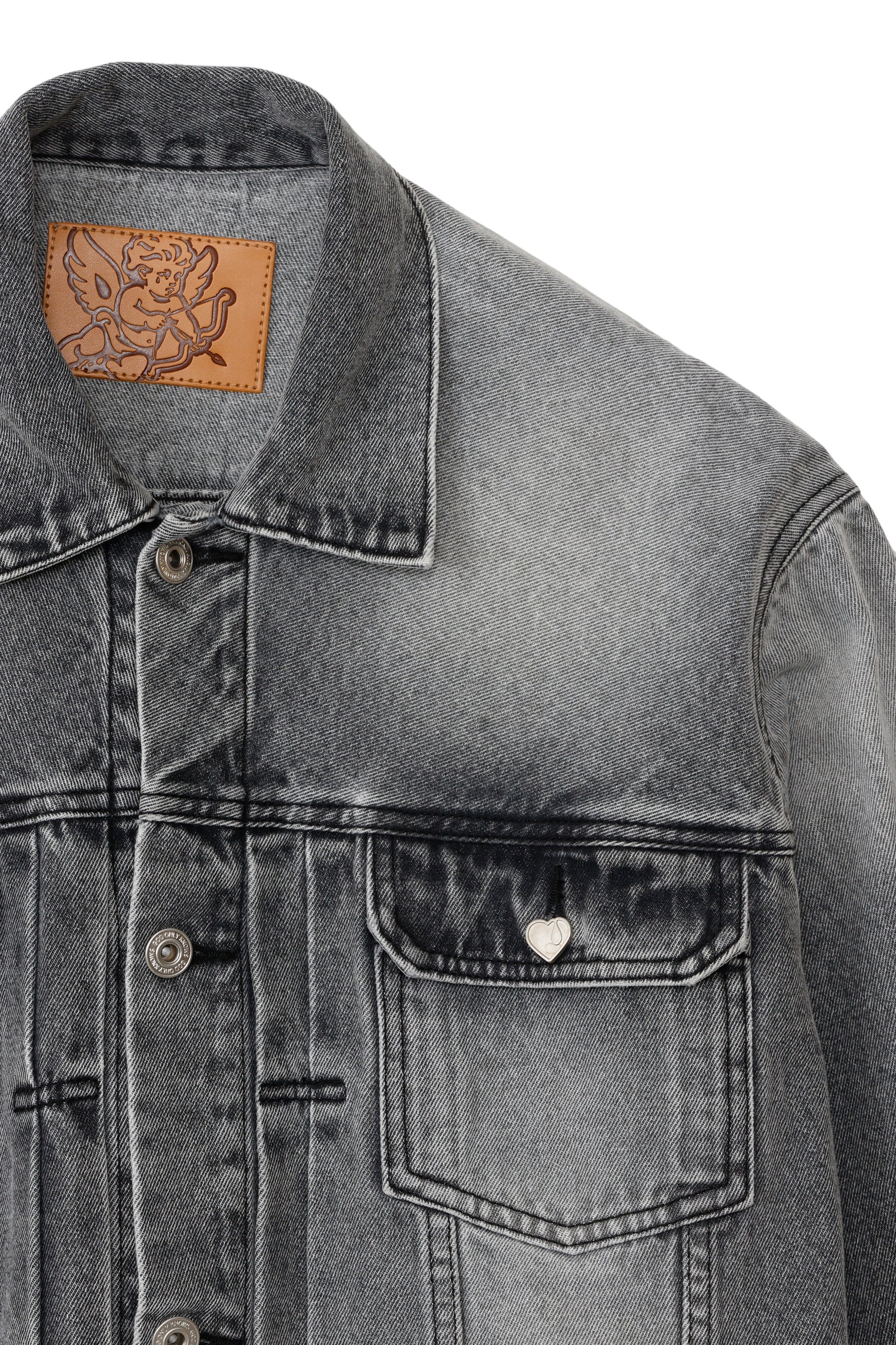 DENIM JACKET (EXCLUSIVE) / ACID BLK