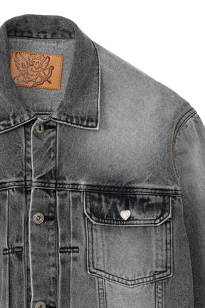 DENIM JACKET (EXCLUSIVE) / ACID BLK