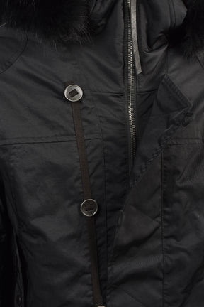 COYOTE FUR FLIGHT JACKET / BLK