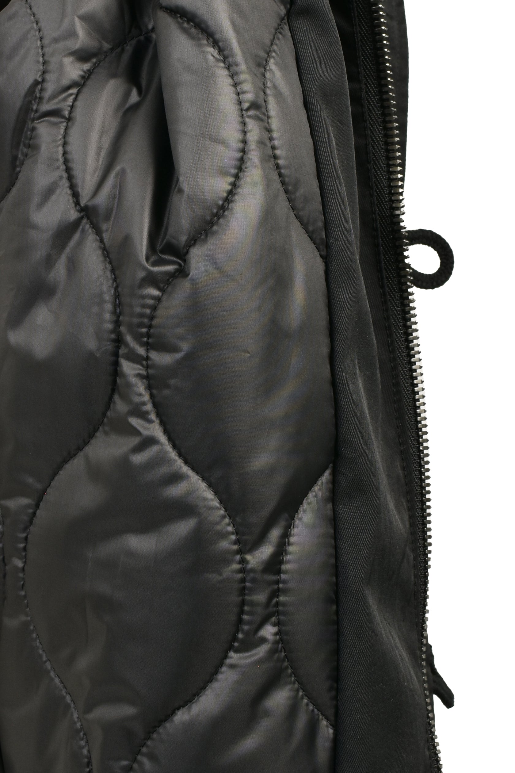 COYOTE FUR FLIGHT JACKET / BLK