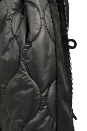 COYOTE FUR FLIGHT JACKET / BLK